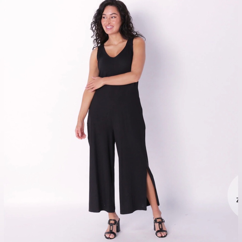 # 468 Cuddl Duds Flexwear Tank Cropped Jumpsuit